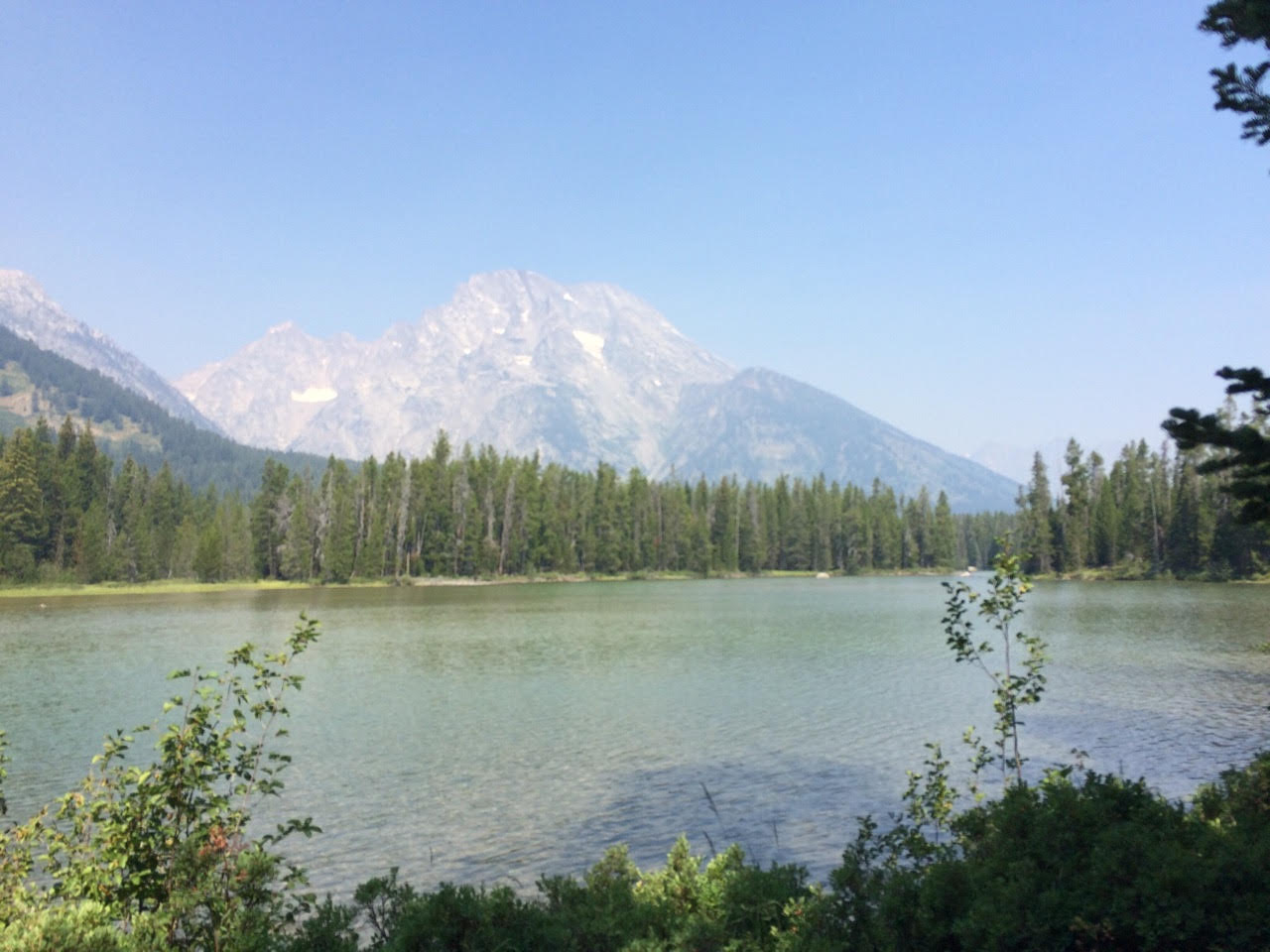 String Lake with Tetons in background